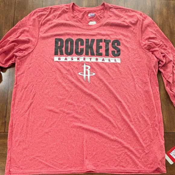 Houston Rockets Long Sleeve T-Shirt Adult XXL New With Tags - Picture 1 of 2